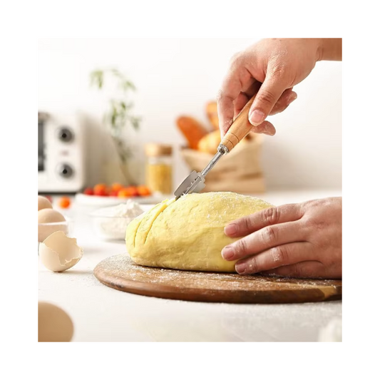 Sourdough Bread Lame – Dough Scoring Knife with 5 Blades & Leather Cover