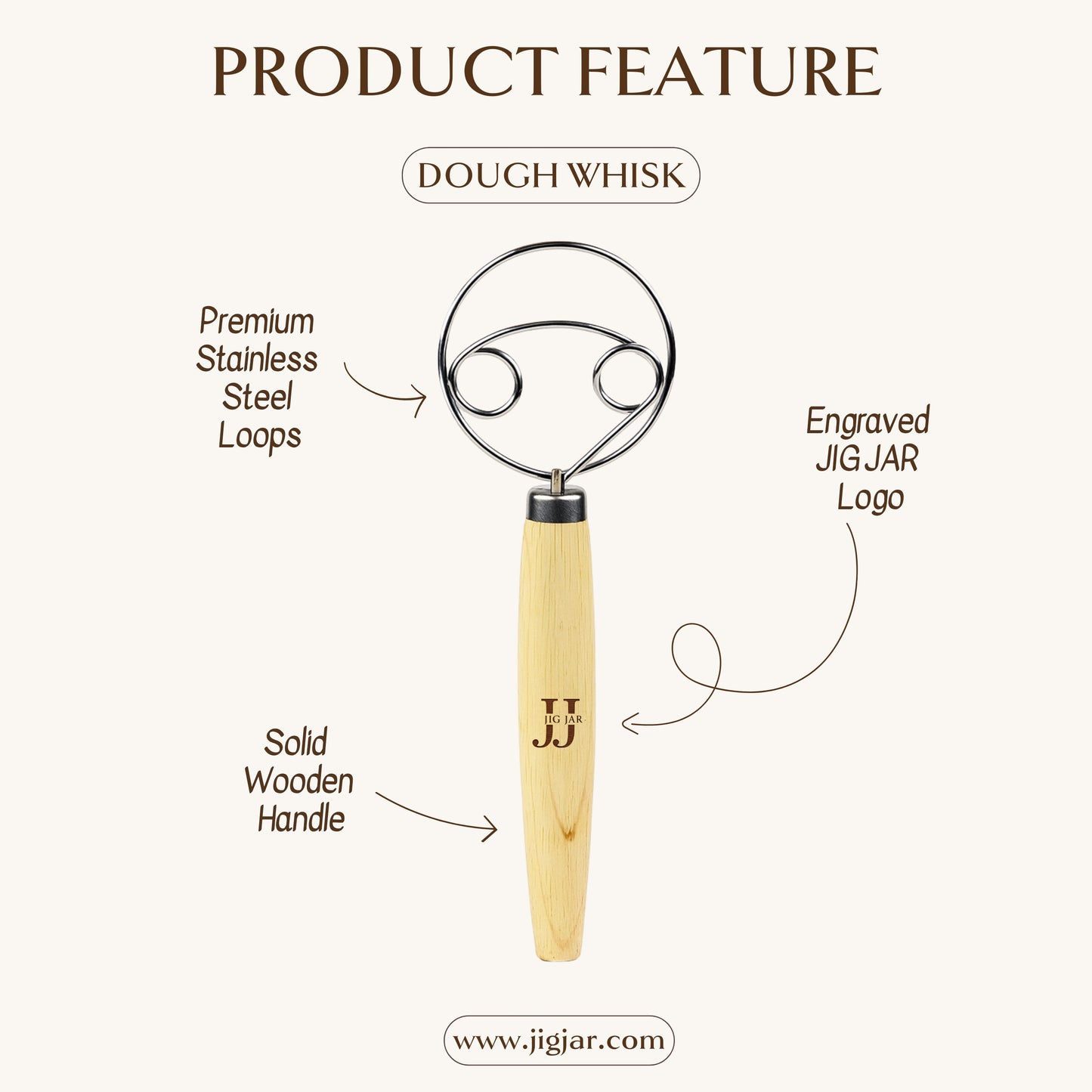 JIG JAR Sourdough Starter & Bread Baking Set - White Edition | 35 Piece Complete Artisan Kit for Joyful Baking