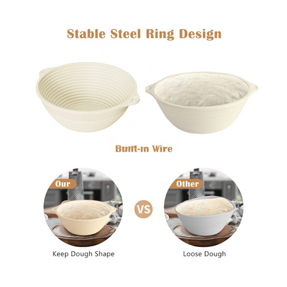 JIG JAR Round Silicone Proofing Basket – Collapsible