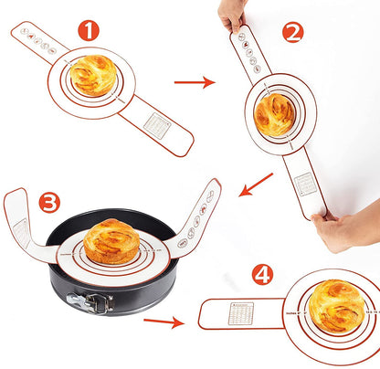 Silicone Bread Sling for Dutch Oven – Reusable Non-Stick Baking Mat with Extra-Long Handle (Orange)