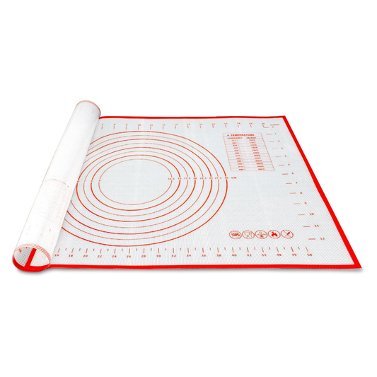Silicone Pastry Mat with Measurements (Orange) – JIG JAR