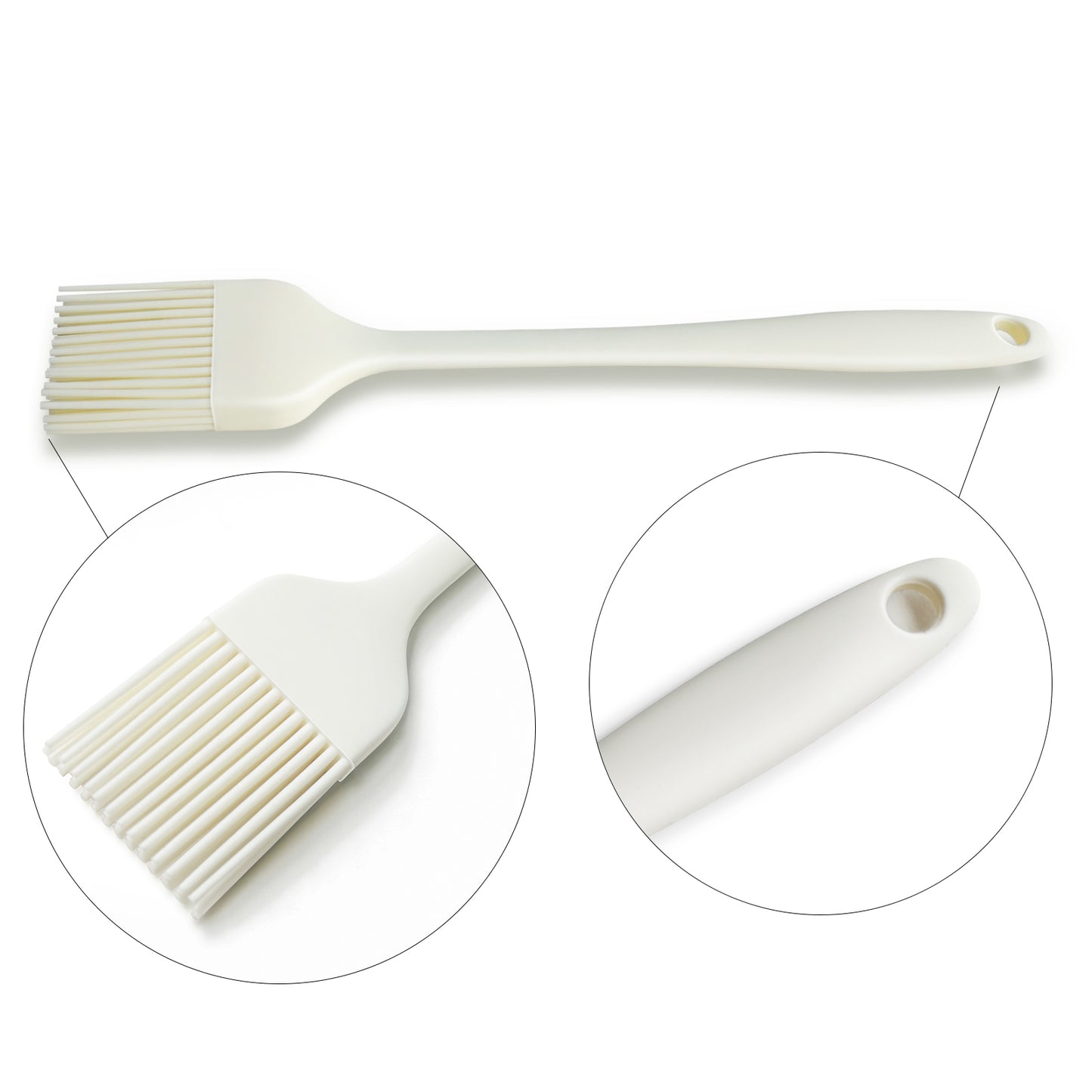 فرشاة سيليكون للدهن والمعجنات - فرشاة طهي مقاومة للحرارة وخالية من مادة BPA للزيت والزبدة وصلصة الشواء