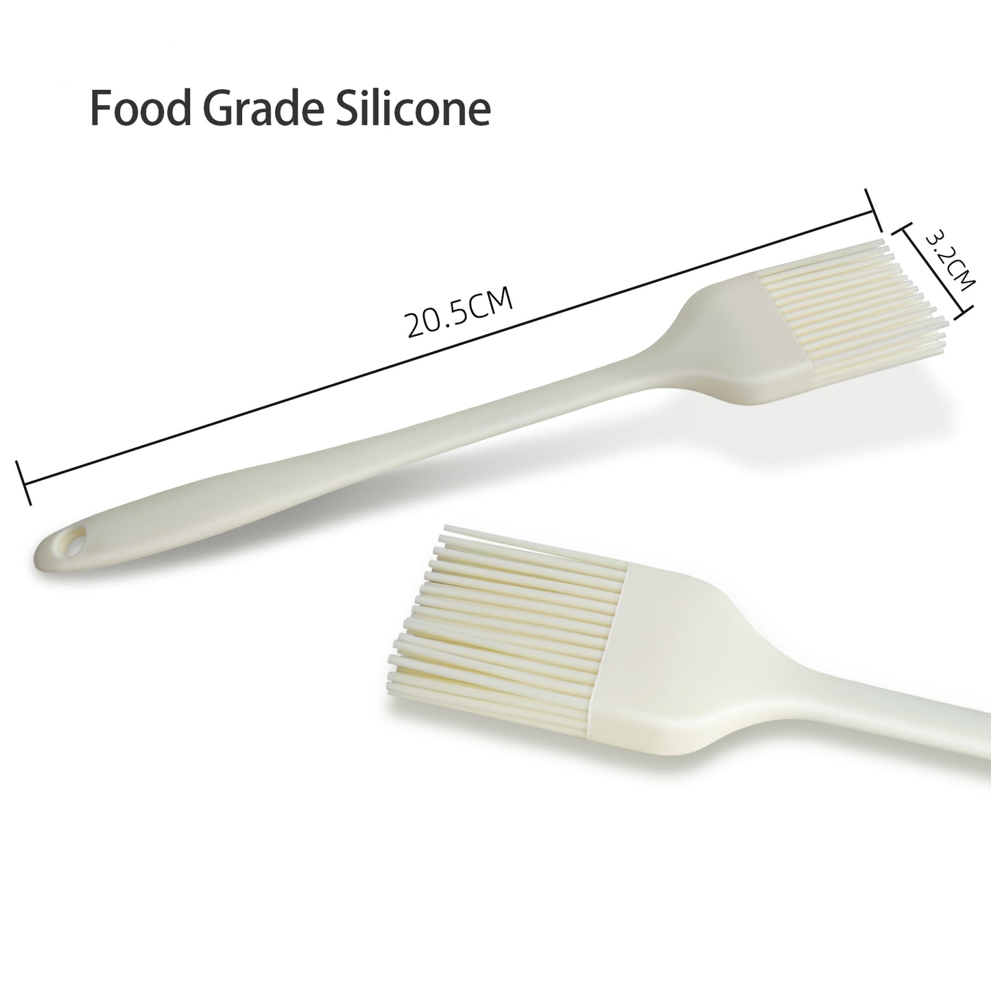 فرشاة سيليكون للدهن والمعجنات - فرشاة طهي مقاومة للحرارة وخالية من مادة BPA للزيت والزبدة وصلصة الشواء