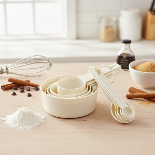 10-Piece Measuring Cups & Spoons Set (Beige) | JIG JAR