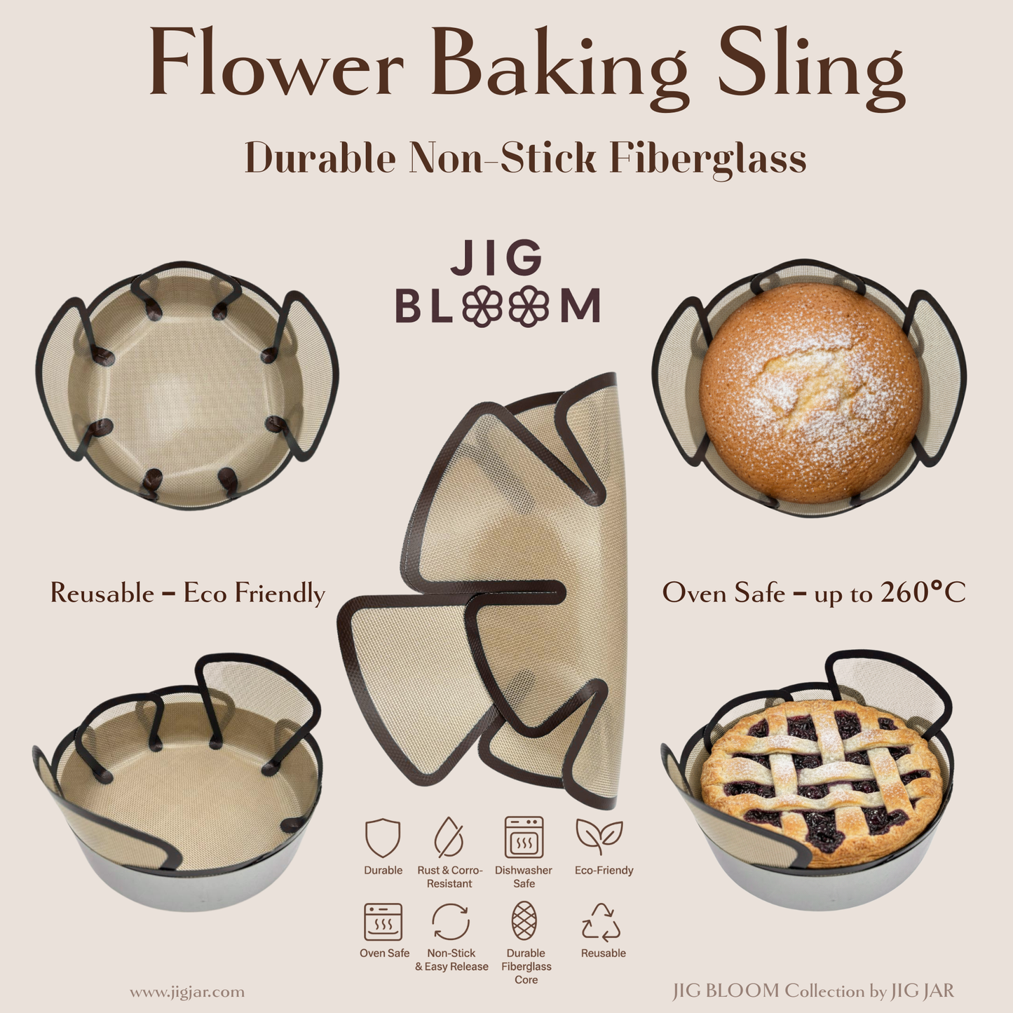 JIG BLOOM - Flour & Flower Baking Set | Artisan Tools for Joyful Bakers