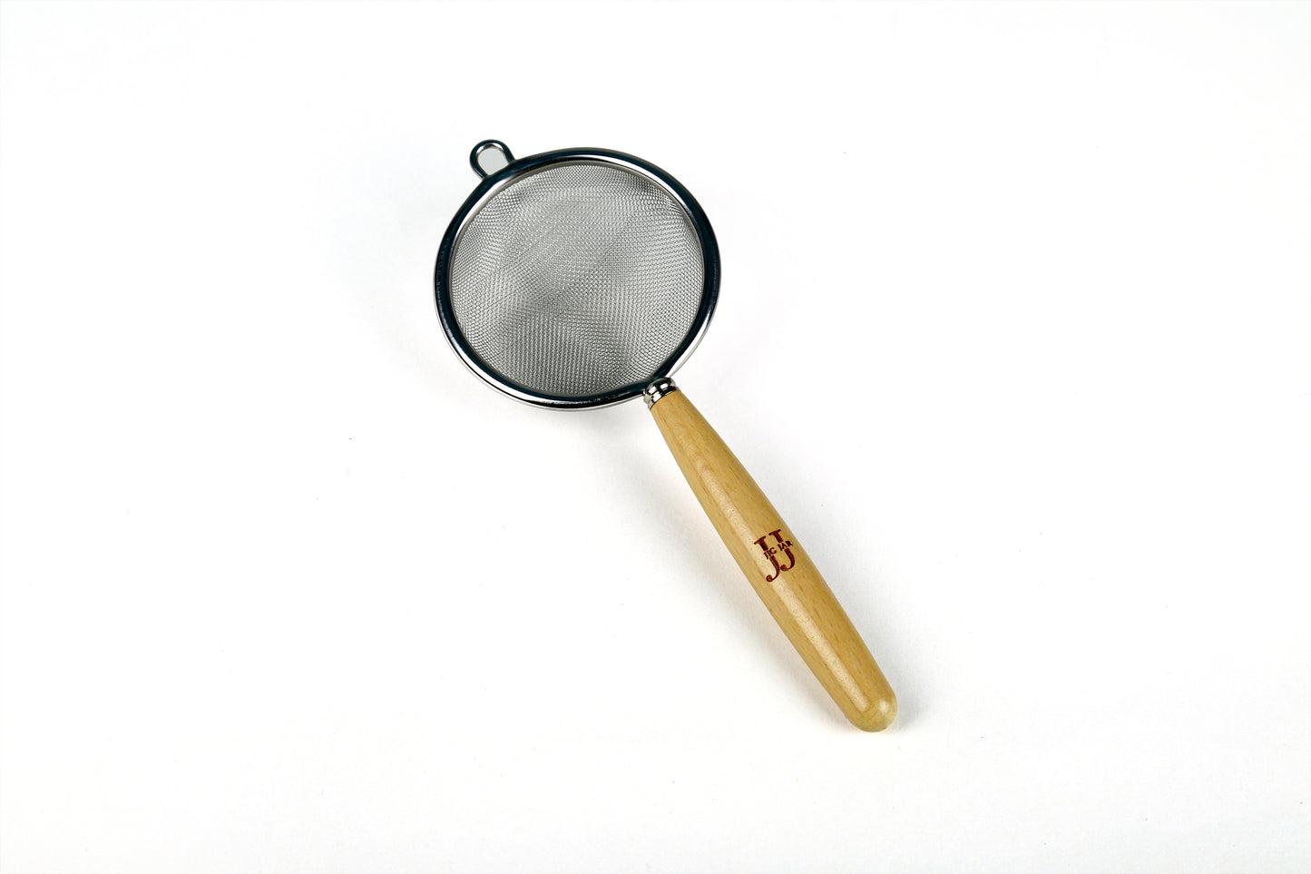 Stainless Steel Fine Mesh Strainer with Wooden Handle – Multi-Purpose Baking Tool for Flour & Food Sieve